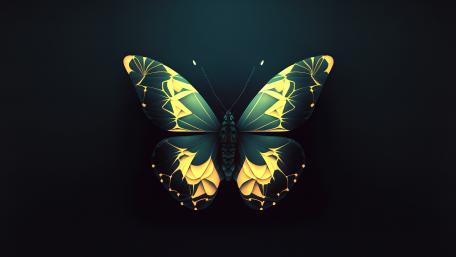 Luminous Butterfly of the Night wallpaper