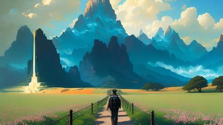 Journey to the Mystic Peaks wallpaper