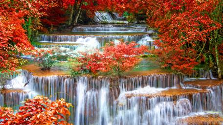Autumn Majesty at Huay Mae Kamin wallpaper