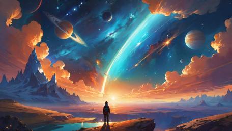 Epic Cosmic Vista wallpaper