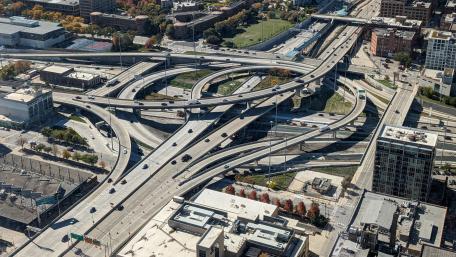 Jane M. Byrne Interchange from BMO Tower wallpaper