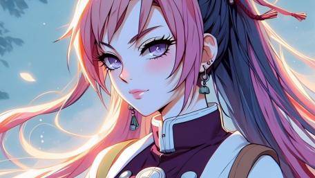 Ethereal Anime Beauty in Twilight wallpaper