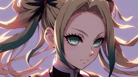 Mystical Gaze of an Anime Warrior wallpaper