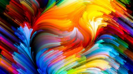 Vibrant Abstract Whirl wallpaper