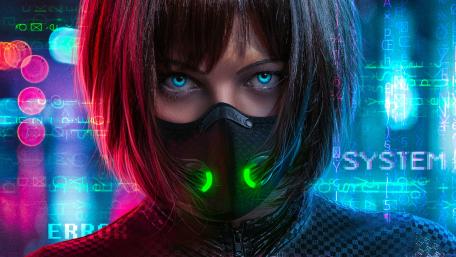 Futuristic Hacker Vision in 4K wallpaper