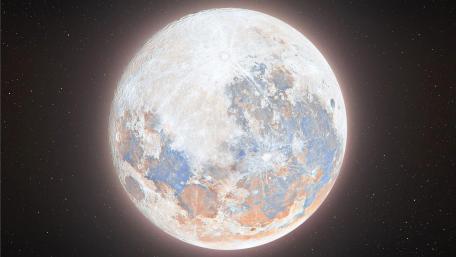 Lunar Splendor in the Night Sky wallpaper