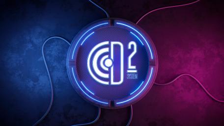 Futuristic Neon Gadget Emblem wallpaper