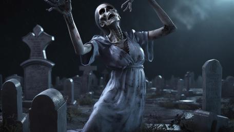 Whispers from the Graveyard Night wallpaper