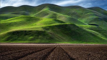 Verdant Hills Under Endless Skies wallpaper