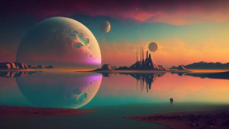 Cosmic Horizons Beyond Earth wallpaper