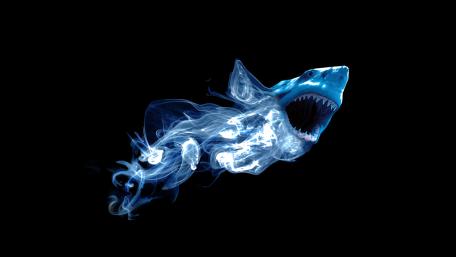 Ethereal Blue Shark Essence wallpaper