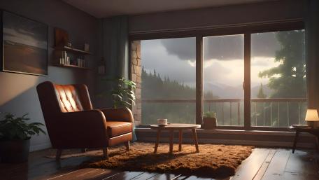 Tranquil Reading Nook wallpaper