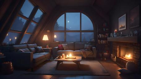 Cozy Attic Retreat wallpaper