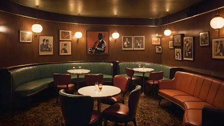 Retro Jazz Club Ambiance wallpaper