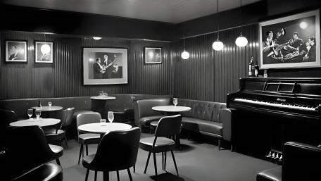 Vintage Jazz Club Ambiance wallpaper