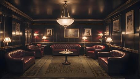 Sumptuous Vintage Lounge Elegance wallpaper