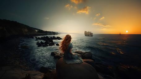 Majestic Coastal Reverie wallpaper