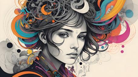 Vibrant Dreamscape of the Mind wallpaper
