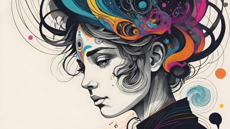 Mystical Dreamscape Portrait wallpaper