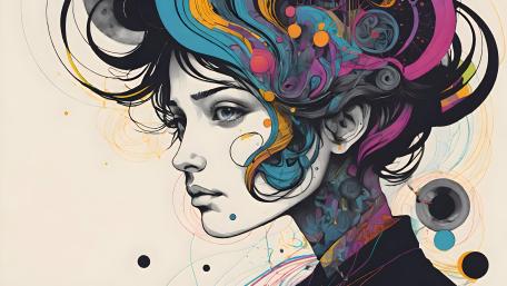 Vivid Dreamscape Portrait wallpaper