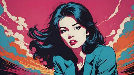 Vibrant Vision in Pop Art Style wallpaper
