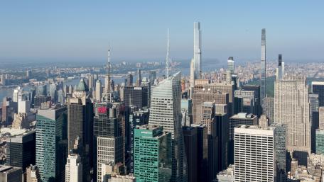 View from Empire State Building in New York City wallpaper