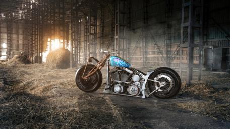 Majestic Harley-Davidson Motorcycle at Rest wallpaper