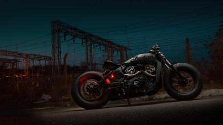 Midnight Prowl Indian Scout Bobber wallpaper