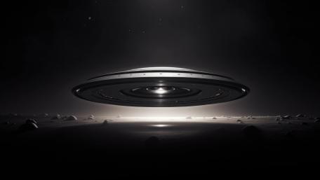Mysterious Arrival in the Silence of Space wallpaper