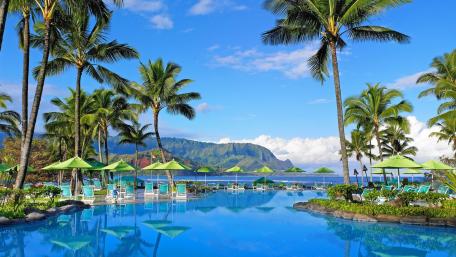 Tropical Oasis at Princeville Resort wallpaper