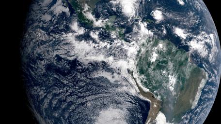 Western Hemisphere of the Earth on September 10, 2017 wallpaper