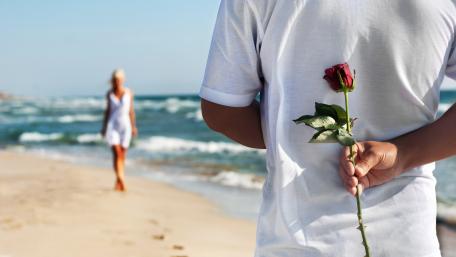 Love Awaits on Sandy Shores wallpaper