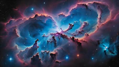 Heart of the Cosmos in Nebular Grace wallpaper