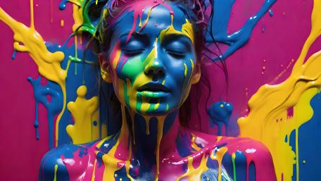 Vibrant Emanation of Artistic Expression wallpaper