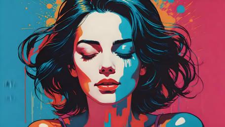 Vibrant Dreamscape Portrait wallpaper