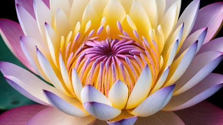 Vibrant Water Lily Bloom wallpaper