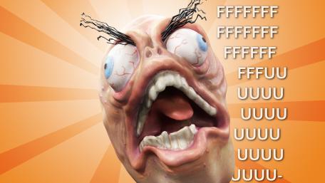 Comic Scream of Frustration wallpaper