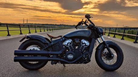 Indian Scout Bobber sunset wallpaper