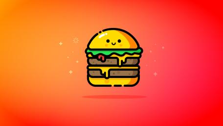 Bite-Sized Burger Bliss wallpaper