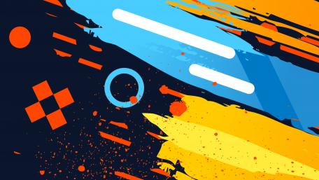 Energetic Abstract Artistry wallpaper