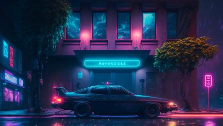 Neon Noir Nightfall wallpaper
