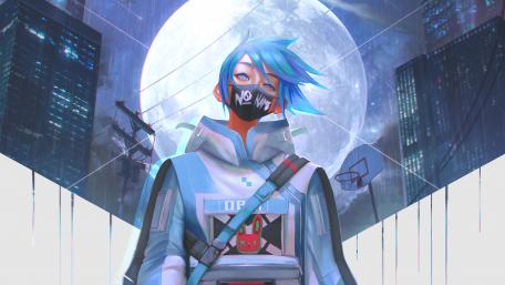Urban Ninja with a Futuristic Twist wallpaper