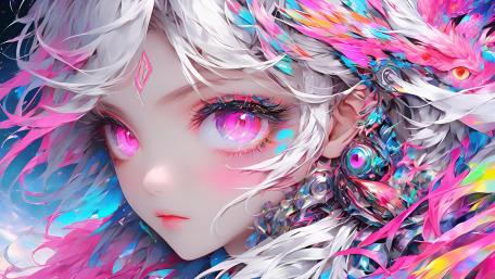 Vivid Fantasy Anime Art wallpaper