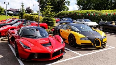 Exquisite Assembly of High-End Sports Cars wallpaper