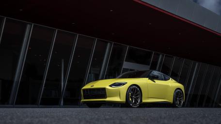 Sleek Yellow Nissan Z Powerhouse wallpaper