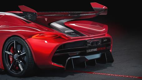 Koenigsegg Jesko Beauty in Red wallpaper