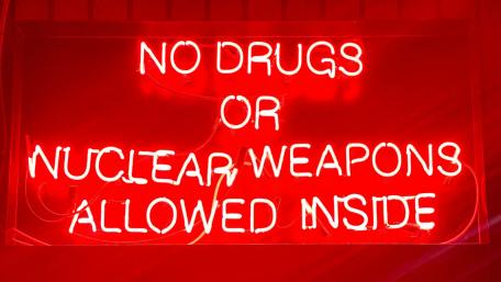 No Drugs or Nuclear Weapons Allowed Inside wallpaper