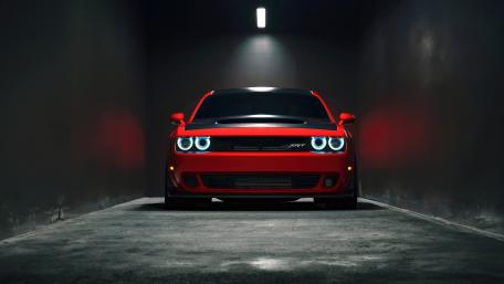 Fierce Dodge Challenger SRT Hellcat Stance wallpaper