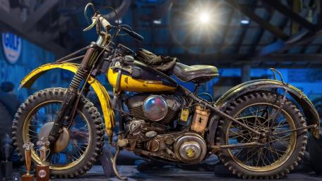 Vintage Harley-Davidson WLA Motorcycle wallpaper