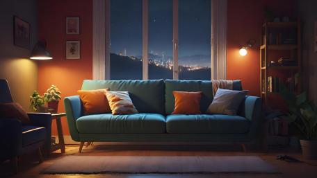 Serenity at Home with Scenic Mountain View wallpaper